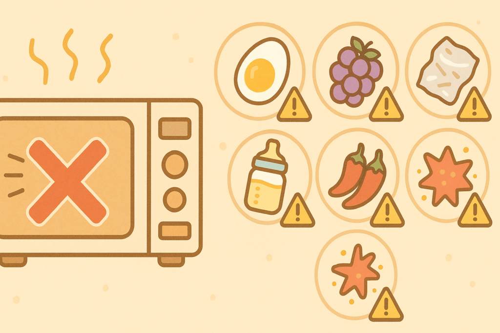 レンジでチンしたらダメな食品