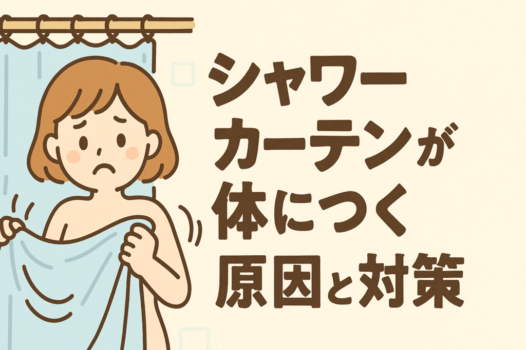 シャワーカーテンが体にくっつく原因と対策