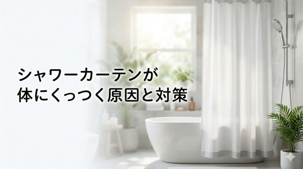 シャワーカーテンが体にひっつく原因と対策