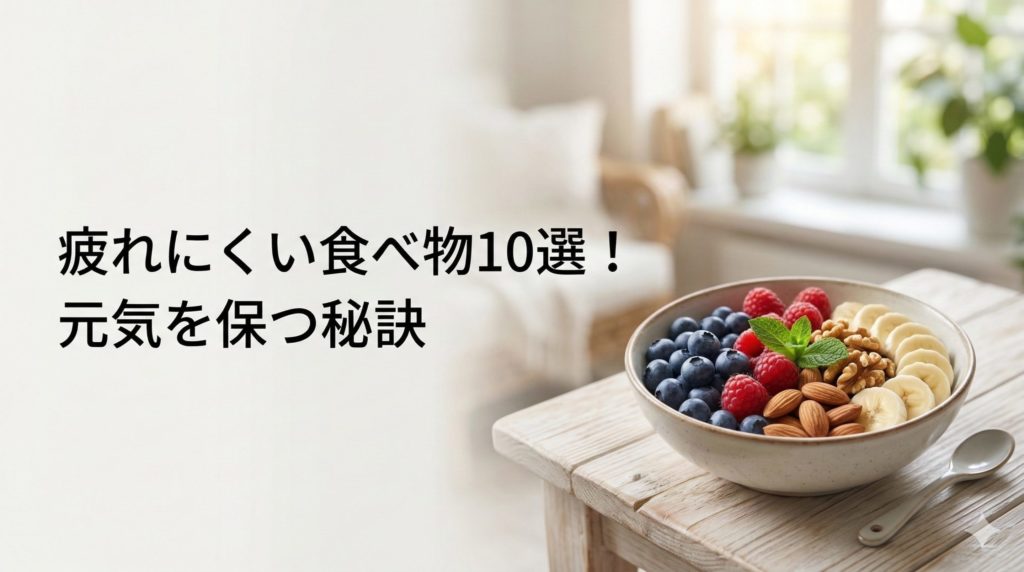 疲れにくい食べ物10選