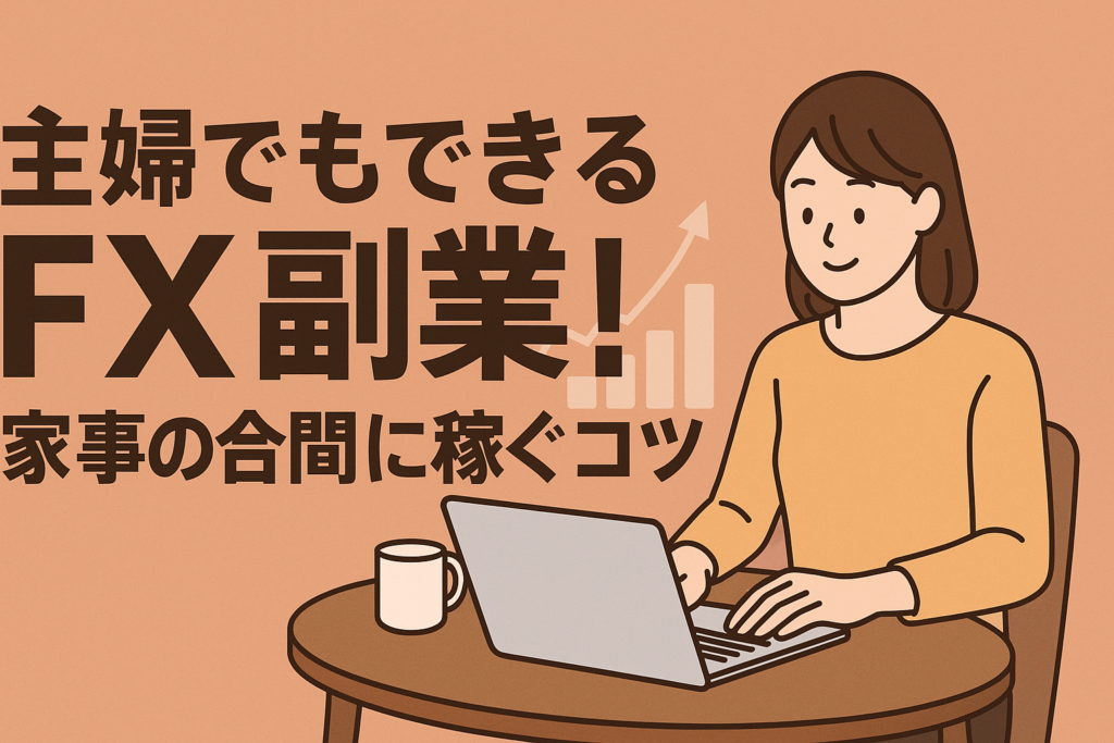 主婦でもできるFX副業!家事の合間に稼ぐコツ