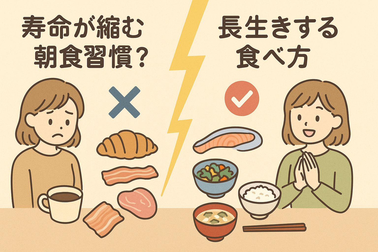 寿命が縮む朝食習慣