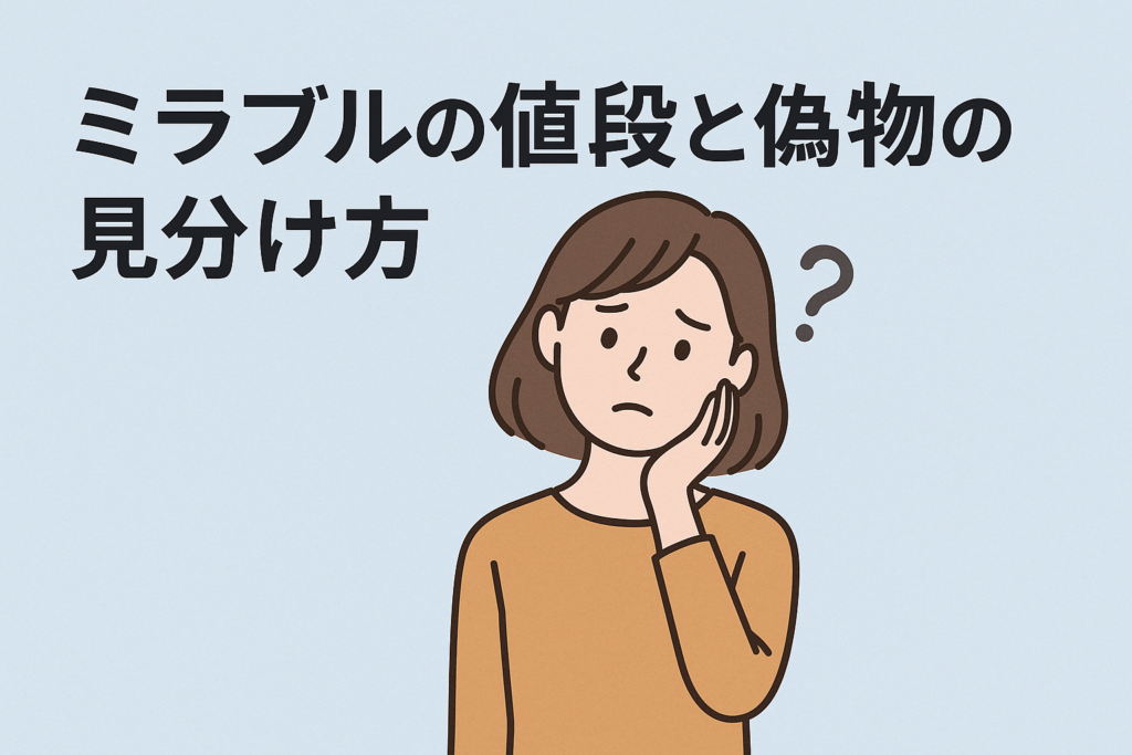 ミラブルの値段と偽物の見分け方