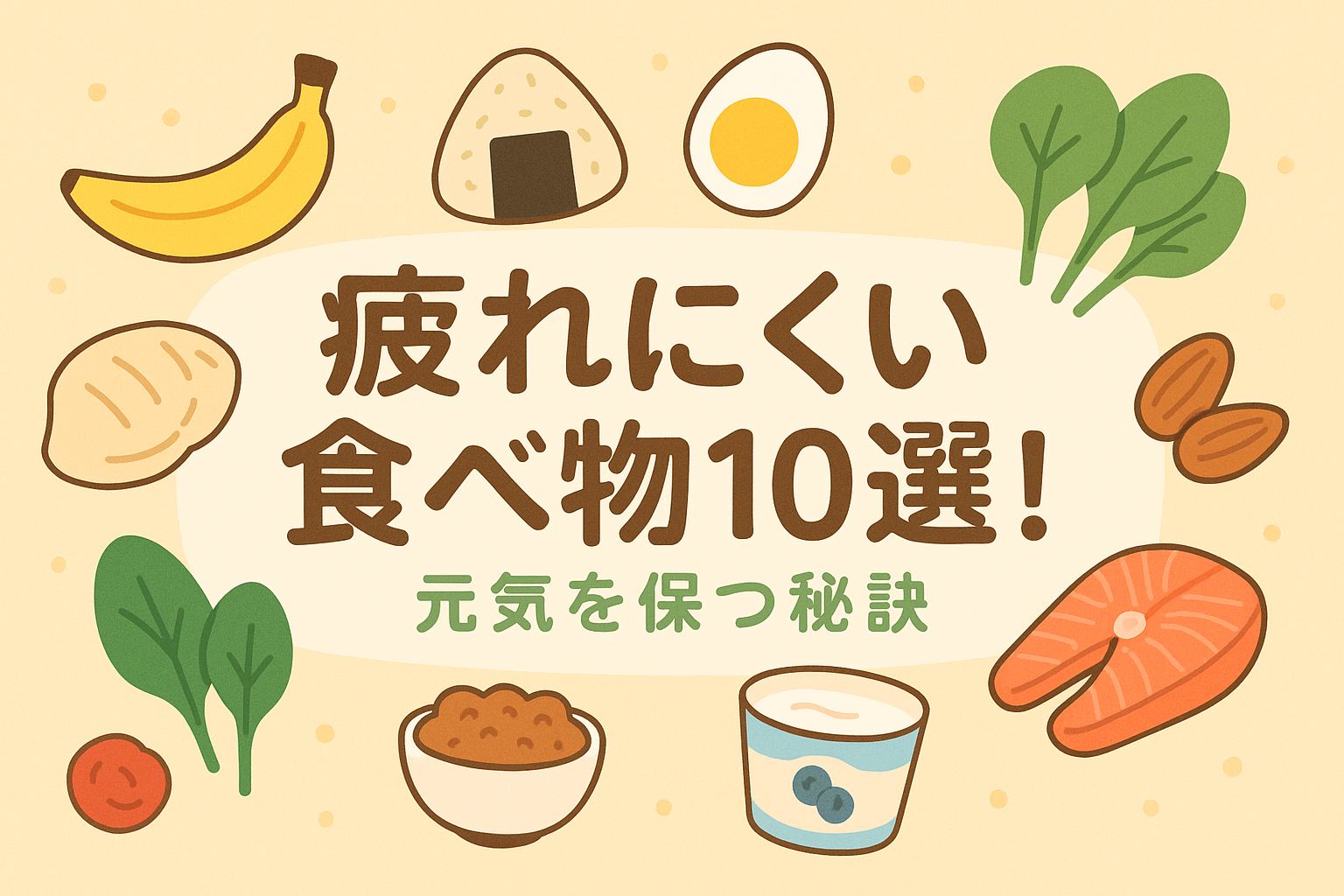 疲れにくい食べ物10選