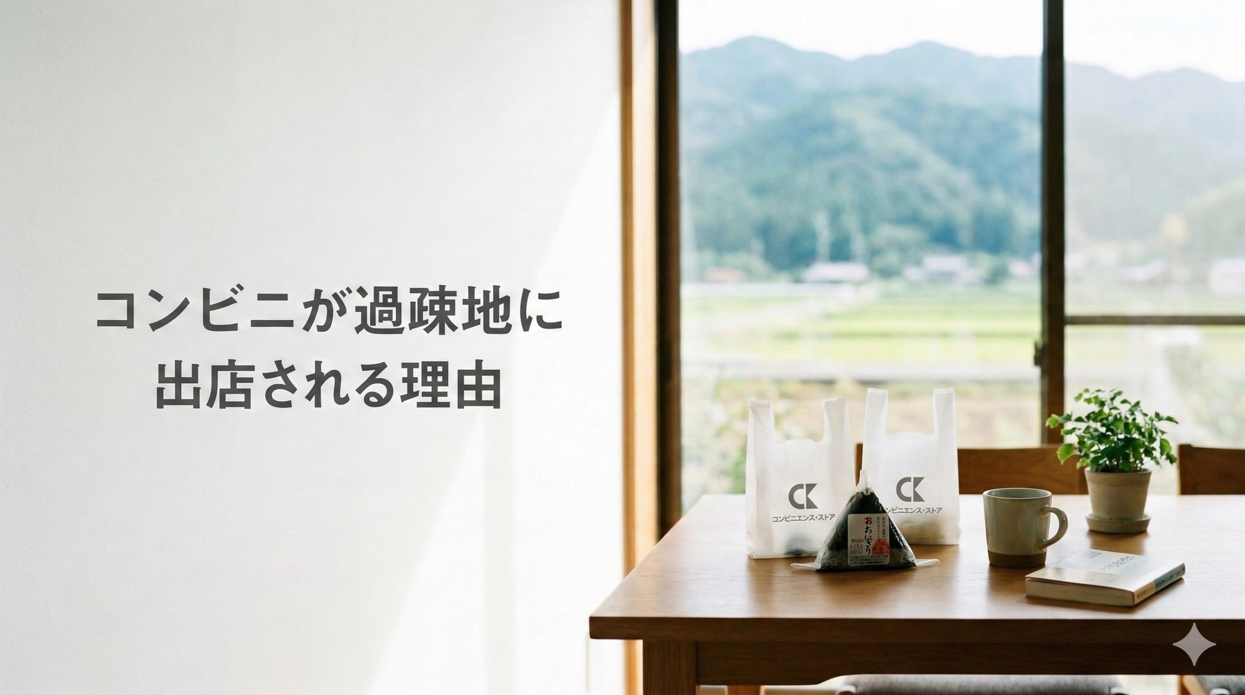 コンビニが過疎地に出店される理由