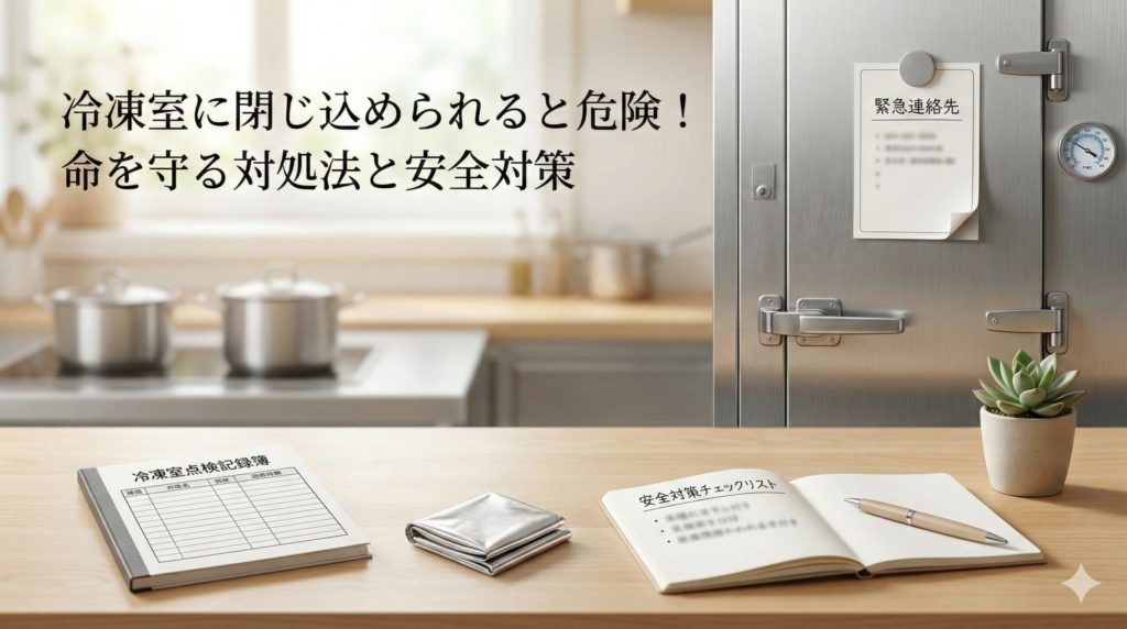 冷凍室に閉じ込められると危険!命を守る対処法と安全策