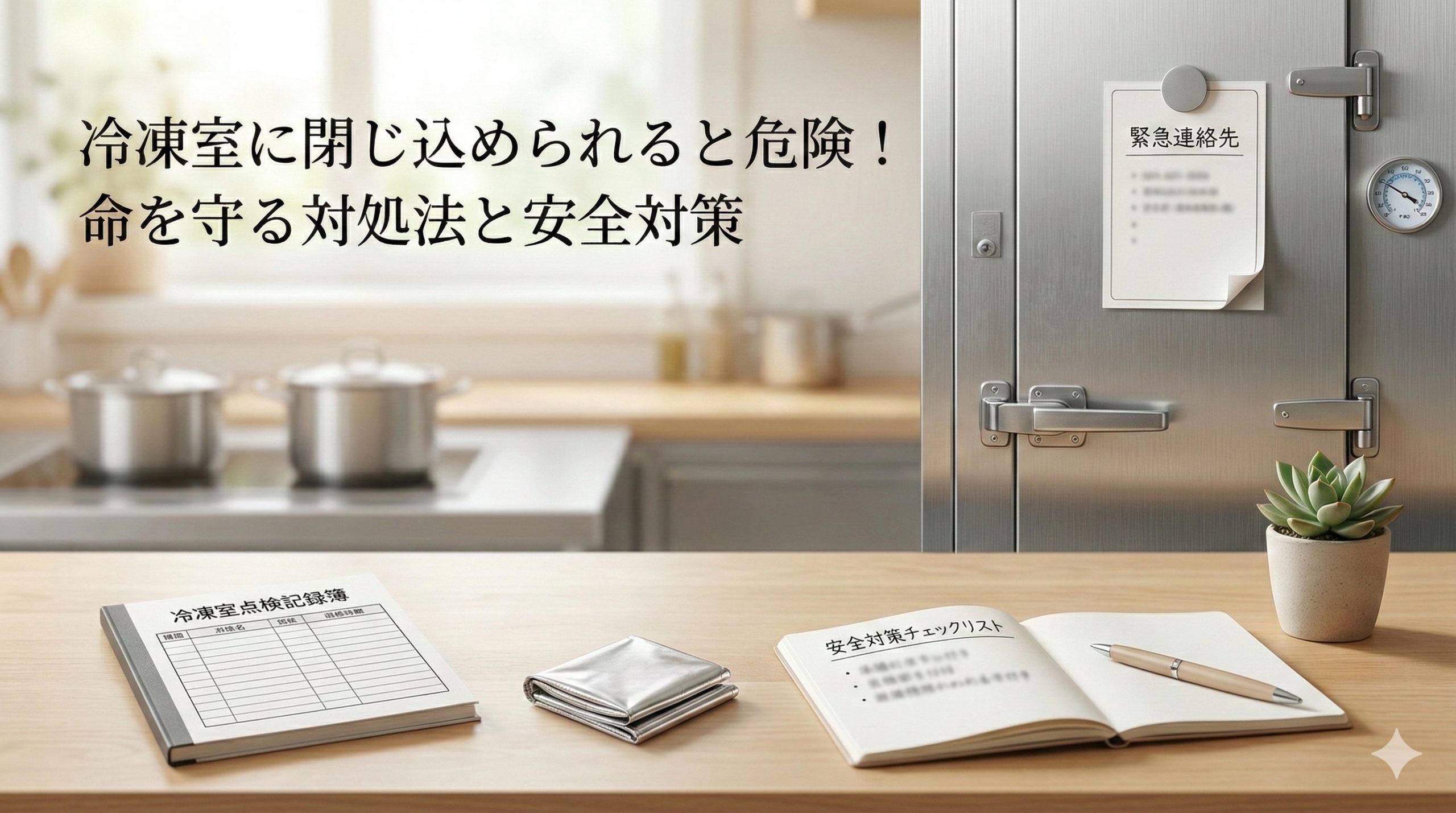 冷凍室に閉じ込められると危険！命を守る対処法と安全策