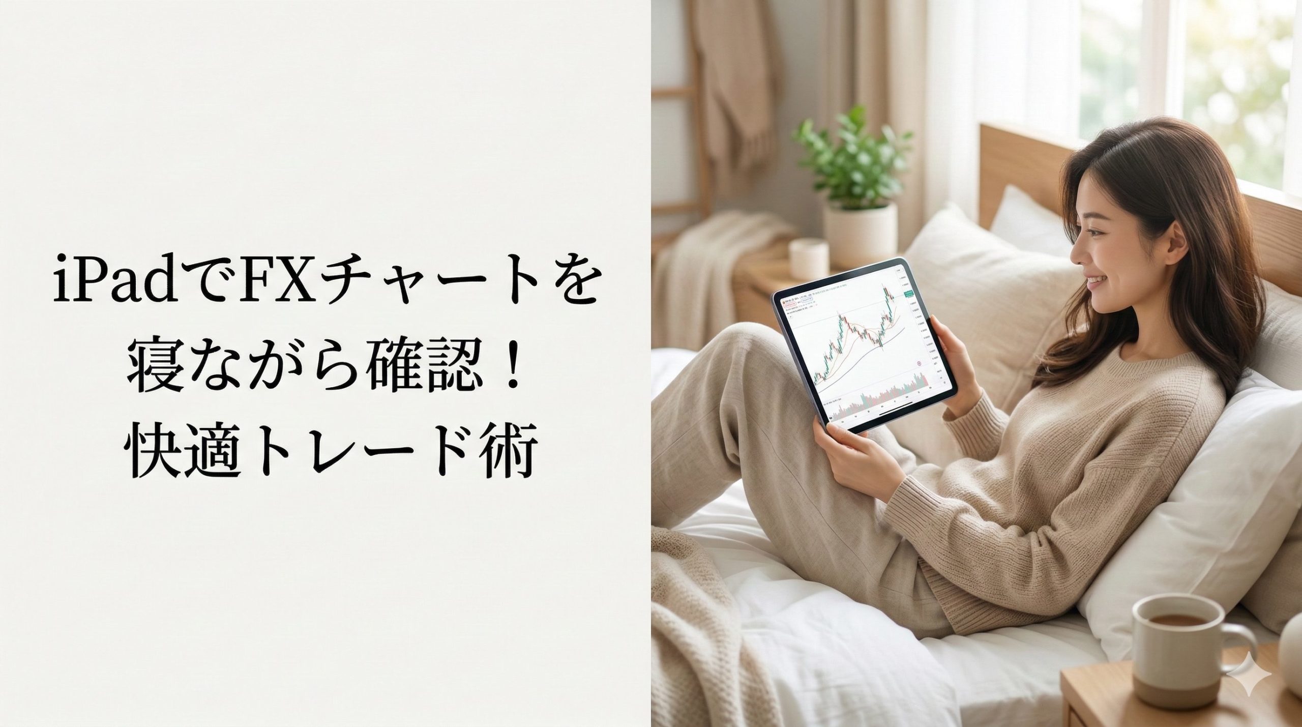 ipadでFXチャートを寝ながら確認!快適トレード術